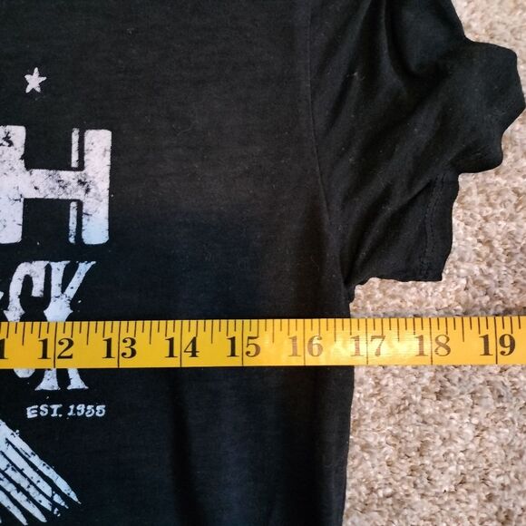 Women's Black Johnny Cash The Man in Black  T-Shirt - Picture 4 of 5